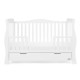 Obaby Stamford Luxe Sleigh Cot Bed, White