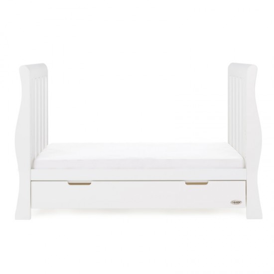 Obaby Stamford Luxe Sleigh 2 Piece Room Set, White