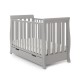 Obaby Stamford Mini Sleigh Cot Bed, Warm Grey