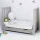 Obaby Stamford Mini Sleigh Cot Bed, Warm Grey