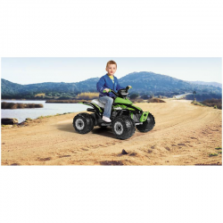 Peg Perego Corral T-Rex 330W 12v Quad Bike, Green