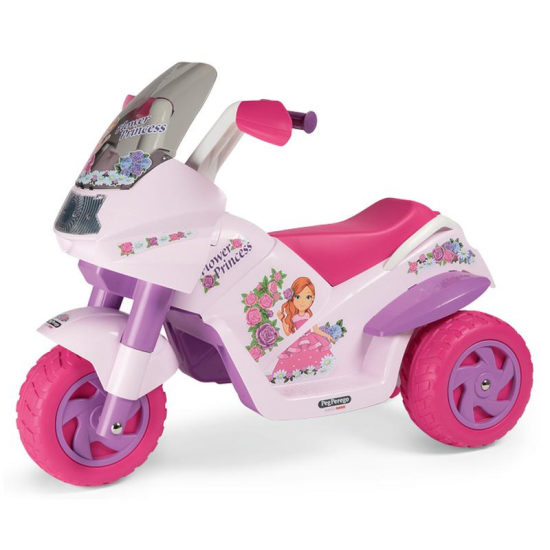 Peg Perego Flower Princess 6v Battery 3 Wheel Motorbike