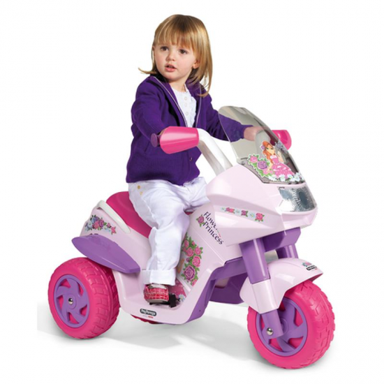 Peg Perego Flower Princess 6v Battery 3 Wheel Motorbike