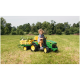 Peg Perego John Deere Ground Force 12v Tractor with Trailer