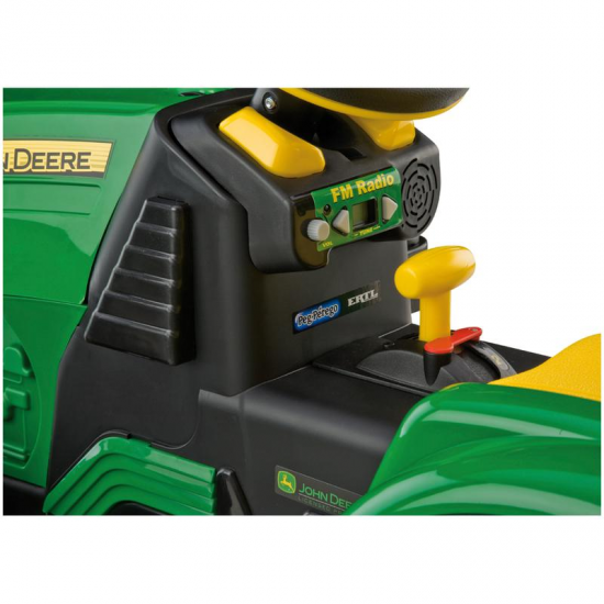 Peg Perego John Deere Ground Force 12v Tractor with Trailer