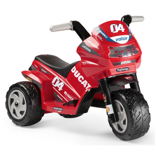 Peg Perego Mini Ducati Evo 6v Battery 3 Wheel Motorbike