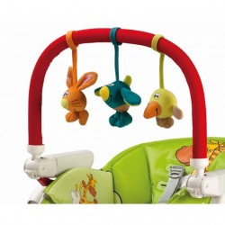 Peg Perego Highchair Play Bar with Plush Toys