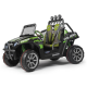 Peg Perego Polaris Ranger RZR 24v Electric Two Seater off Road Vehicle, Green Shadow