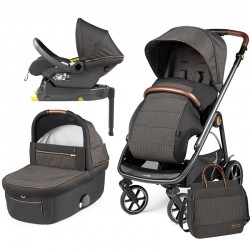 Peg Perego Veloce 3 in 1 Lounge Modular I-Size Travel System Bundle, 500