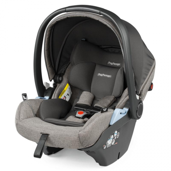 Peg Perego Ypsi Double Stroller Bundle + 1 Lounge Car Seat, City Grey