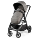 Peg Perego Ypsi Double Stroller Bundle + 1 Lounge Car Seat, City Grey