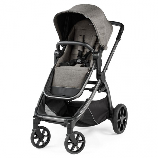 Peg Perego Ypsi Twin Stroller Bundle + 2 Lounge Car Seats, City Grey