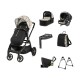 Peg Perego Ypsi 10 Piece Travel System Bundle 2, Graphic Gold