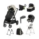 Peg Perego Ypsi 11 Piece Travel System Bundle 3, Graphic Gold