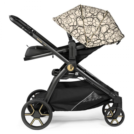 Peg Perego Ypsi 11 Piece Travel System Bundle 3, Graphic Gold