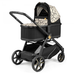 Peg Perego Ypsi 11 Piece Travel System Bundle 3, Graphic Gold