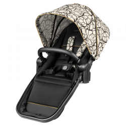 Peg Perego Ypsi Companion Seat + Apron & Raincover, Graphic Gold