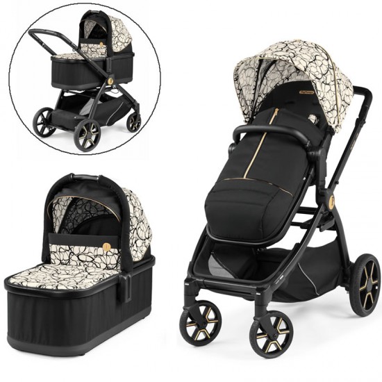 Peg Perego Ypsi Stroller + Carrycot, Graphic Gold