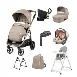 Peg Perego Veloce 11 Piece Travel System Bundle 3, Mon Amour