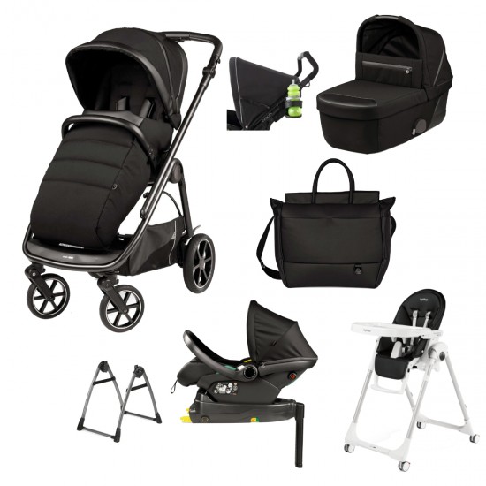 Peg Perego Veloce 11 Piece Travel System Bundle 3, SE Licorice