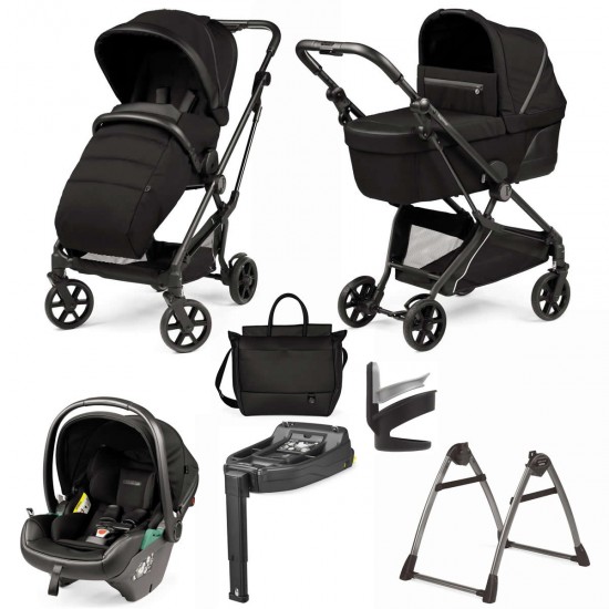 Peg Perego Vivace 10 Piece i-Size Travel System Bundle, SE Licorice