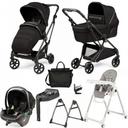 Peg Perego Vivace 11 Piece i-Size Travel System Bundle, SE Licorice