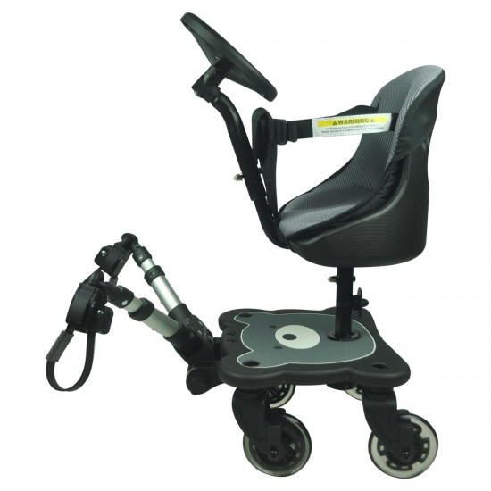 Roma 4 Rider Buggy Board + Toddler Seat, Bear Roma 4 Rider Buggy Board + Toddler Seat, Bear