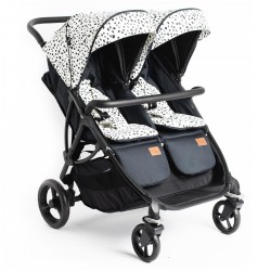 Roma Gemini 2 Double Twin Stroller, Dalmatian