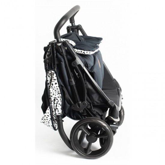 Roma Gemini 2 Double Twin Stroller + Carrycot, Dalmatian Roma Gemini 2 Double Twin Stroller + Carrycot, Dalmatian