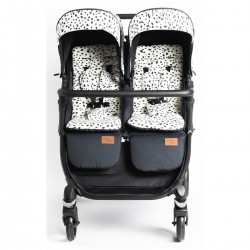 Roma Gemini 2 Double Twin Stroller, Dalmatian