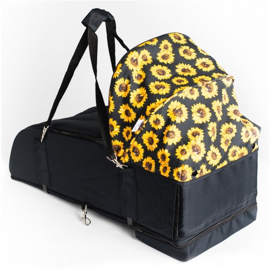 Roma Gemini 2 Double Twin Stroller + Carrycot, Sunflower Roma Gemini 2 Double Twin Stroller + Carrycot, Sunflower