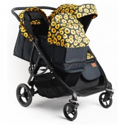 Roma Gemini 2 Double Twin Stroller + Carrycot, Sunflower