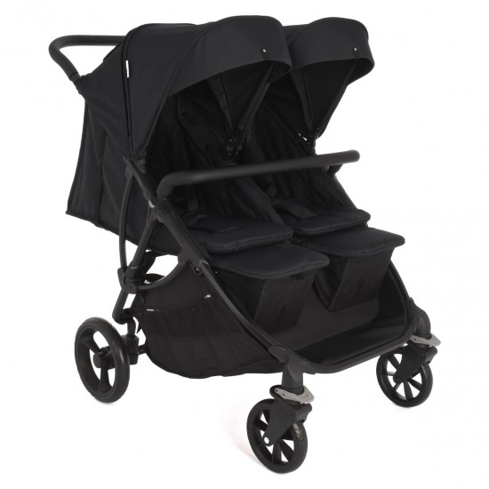 Roma Gemini 2 Double Twin Stroller, Jet Black Roma Gemini 2 Double Twin Stroller, Jet Black