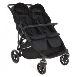 Roma Gemini 2 Double Twin Stroller, Jet Black