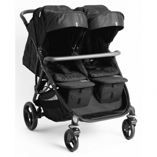Roma Gemini 2 Double Twin Stroller, Jet Black Roma Gemini 2 Double Twin Stroller, Jet Black