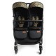 Roma Gemini 2 Double Twin Stroller + Carrycot, Khaki Leopard Roma Gemini 2 Double Twin Stroller + Carrycot, Khaki Leopard