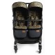Roma Gemini 2 Double Twin Stroller + Carrycot, Khaki Leopard Roma Gemini 2 Double Twin Stroller + Carrycot, Khaki Leopard