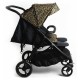 Roma Gemini 2 Double Twin Stroller + Carrycot, Khaki Leopard Roma Gemini 2 Double Twin Stroller + Carrycot, Khaki Leopard