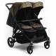 Roma Gemini 2 Double Twin Stroller + Carrycot, Khaki Leopard Roma Gemini 2 Double Twin Stroller + Carrycot, Khaki Leopard