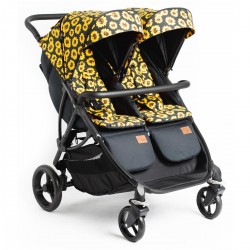 Roma Gemini 2 Double Twin Stroller, Sunflower