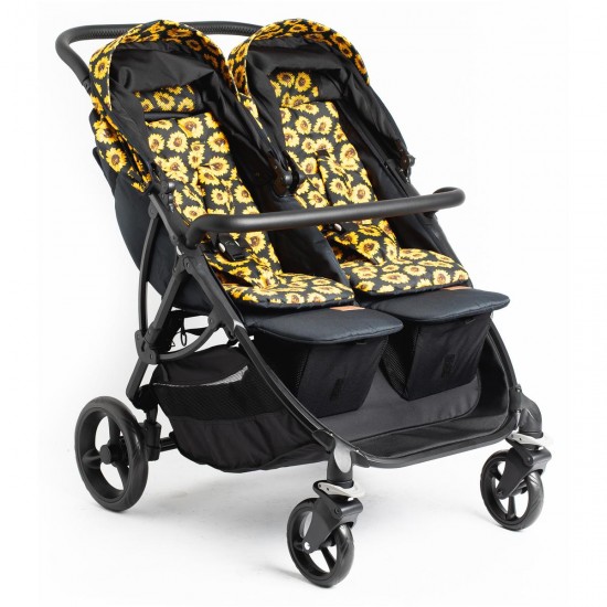 Roma Gemini 2 Double Twin Stroller, Sunflower Roma Gemini 2 Double Twin Stroller, Sunflower