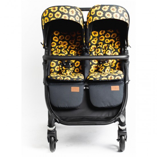 Roma Gemini 2 Double Twin Stroller, Sunflower Roma Gemini 2 Double Twin Stroller, Sunflower
