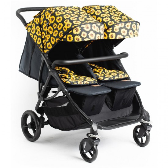 Roma Gemini 2 Double Twin Stroller, Sunflower Roma Gemini 2 Double Twin Stroller, Sunflower
