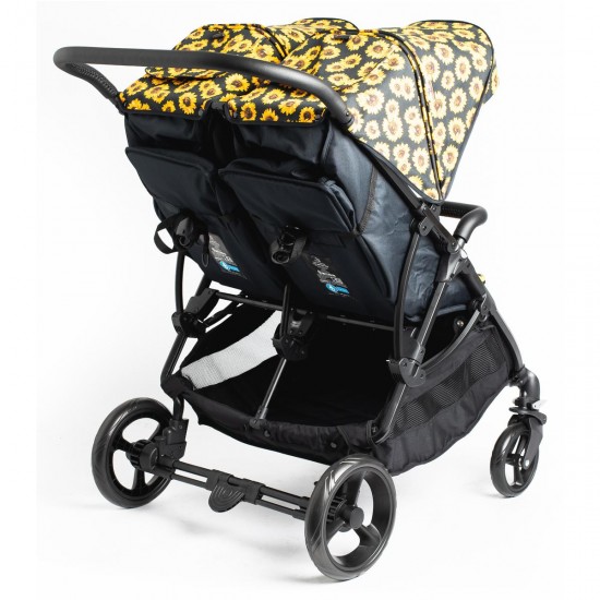 Roma Gemini 2 Double Twin Stroller, Sunflower Roma Gemini 2 Double Twin Stroller, Sunflower