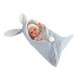 Roma Arias 33cm Natal Doll with Bunny Blanket - Blue