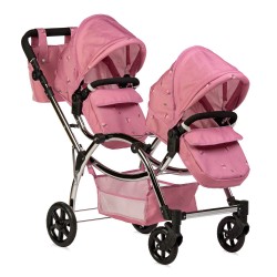 Roma Darcie Twin Dolls Pram, Pink - 3-16 years