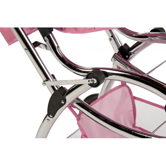 Roma Darcie Twin Dolls Pram, Pink - 3-16 years Roma Darcie Twin Dolls Pram, Pink - 3-16 years