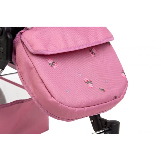 Roma Darcie Twin Dolls Pram, Pink - 3-16 years Roma Darcie Twin Dolls Pram, Pink - 3-16 years