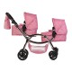 Roma Darcie Twin Dolls Pram, Pink - 3-16 years Roma Darcie Twin Dolls Pram, Pink - 3-16 years