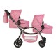 Roma Darcie Twin Dolls Pram, Pink - 3-16 years Roma Darcie Twin Dolls Pram, Pink - 3-16 years